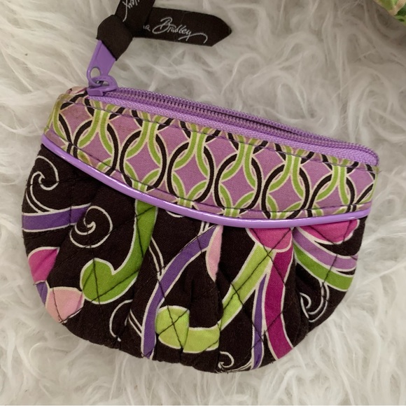 Vera Bradley backpack + bonus zipper coin pouch pre-loved condition English Rose - Picture 9 of 11